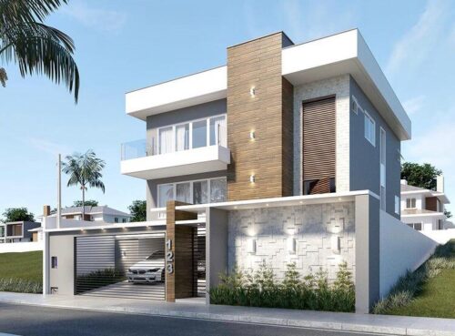 Imagem 3D do projeto TA. Projeto Estrutural Felipe Dircksen